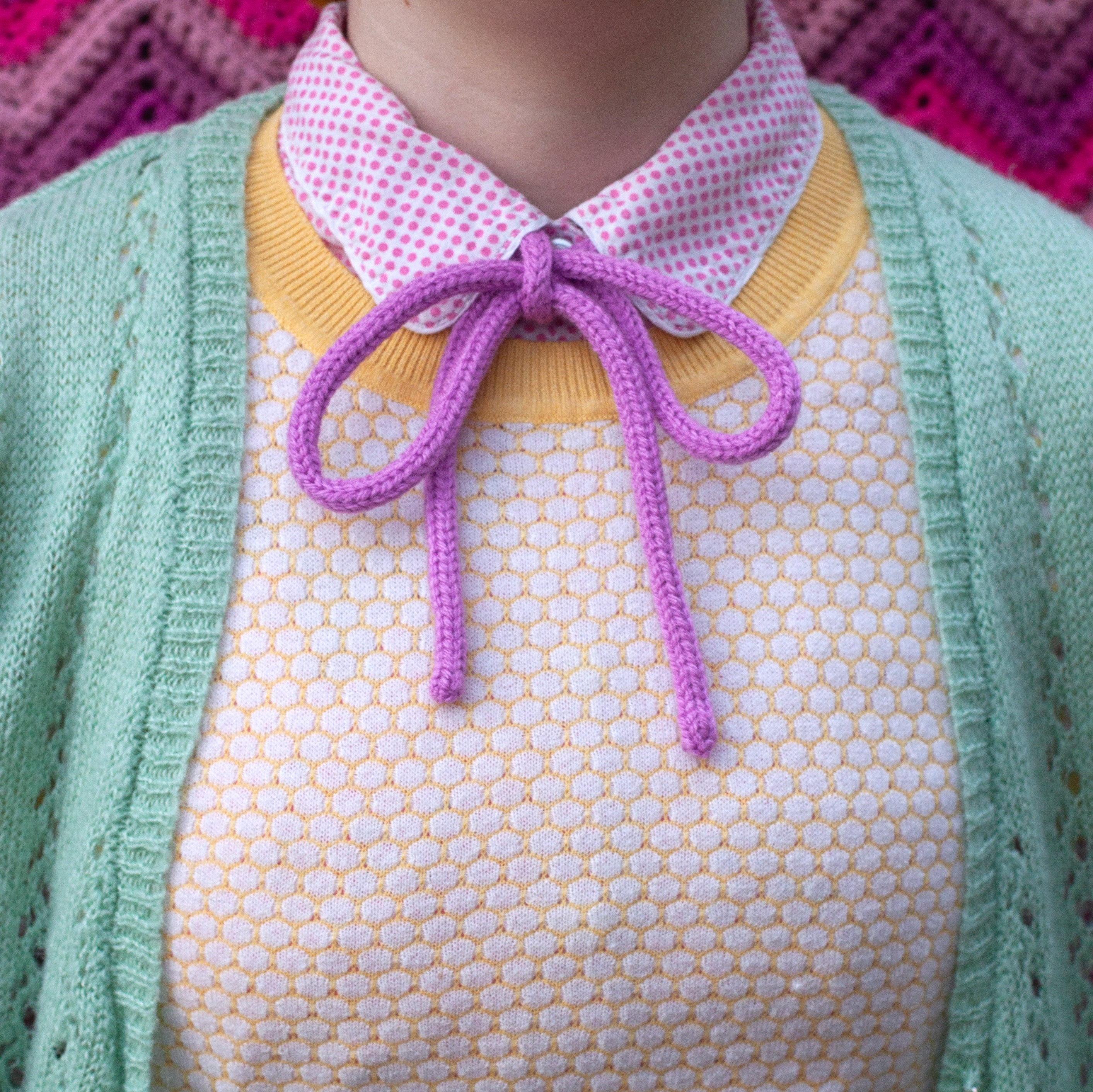 knit triplets bow ties