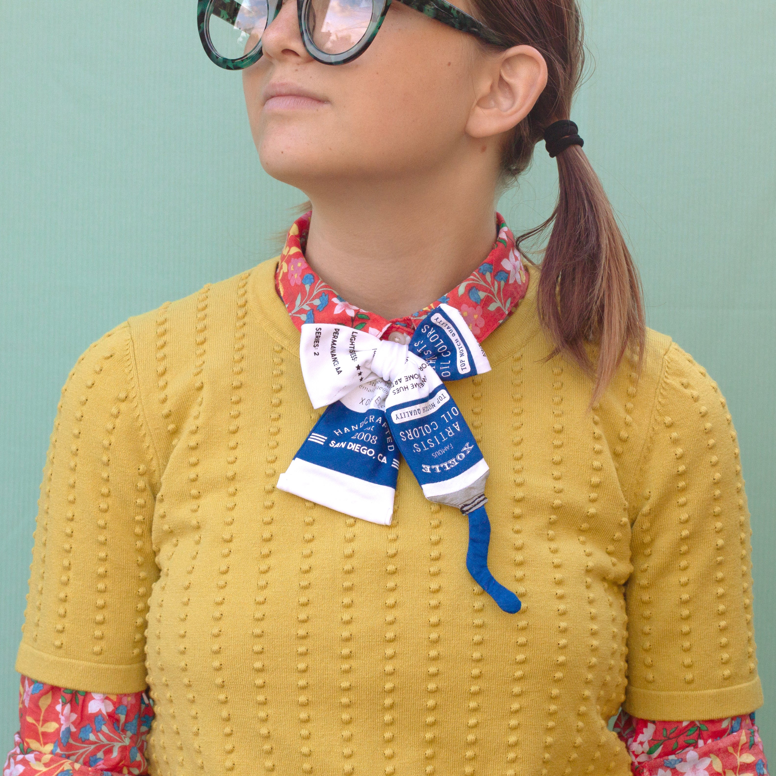 Paint tube bow tie!