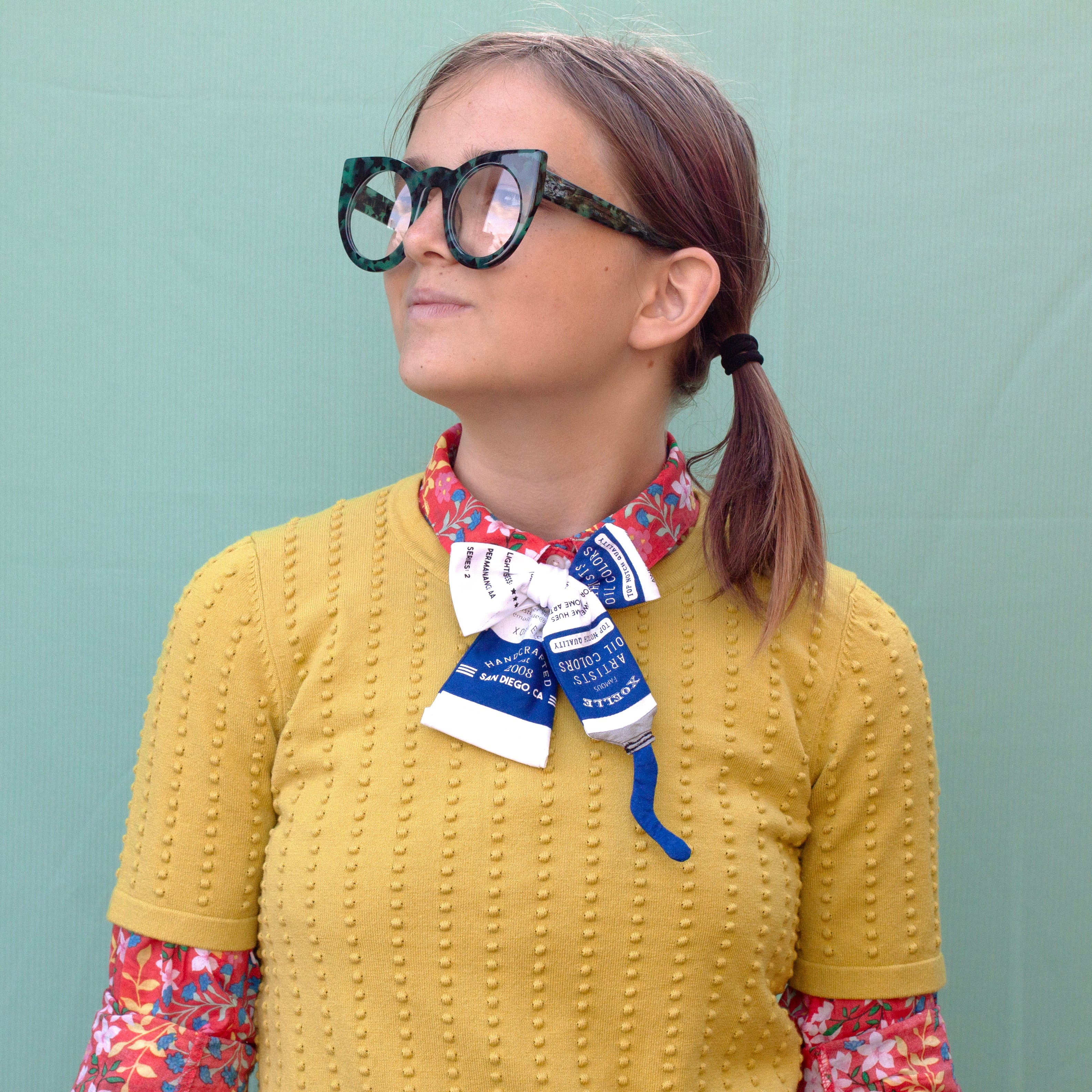 Paint tube bow tie!