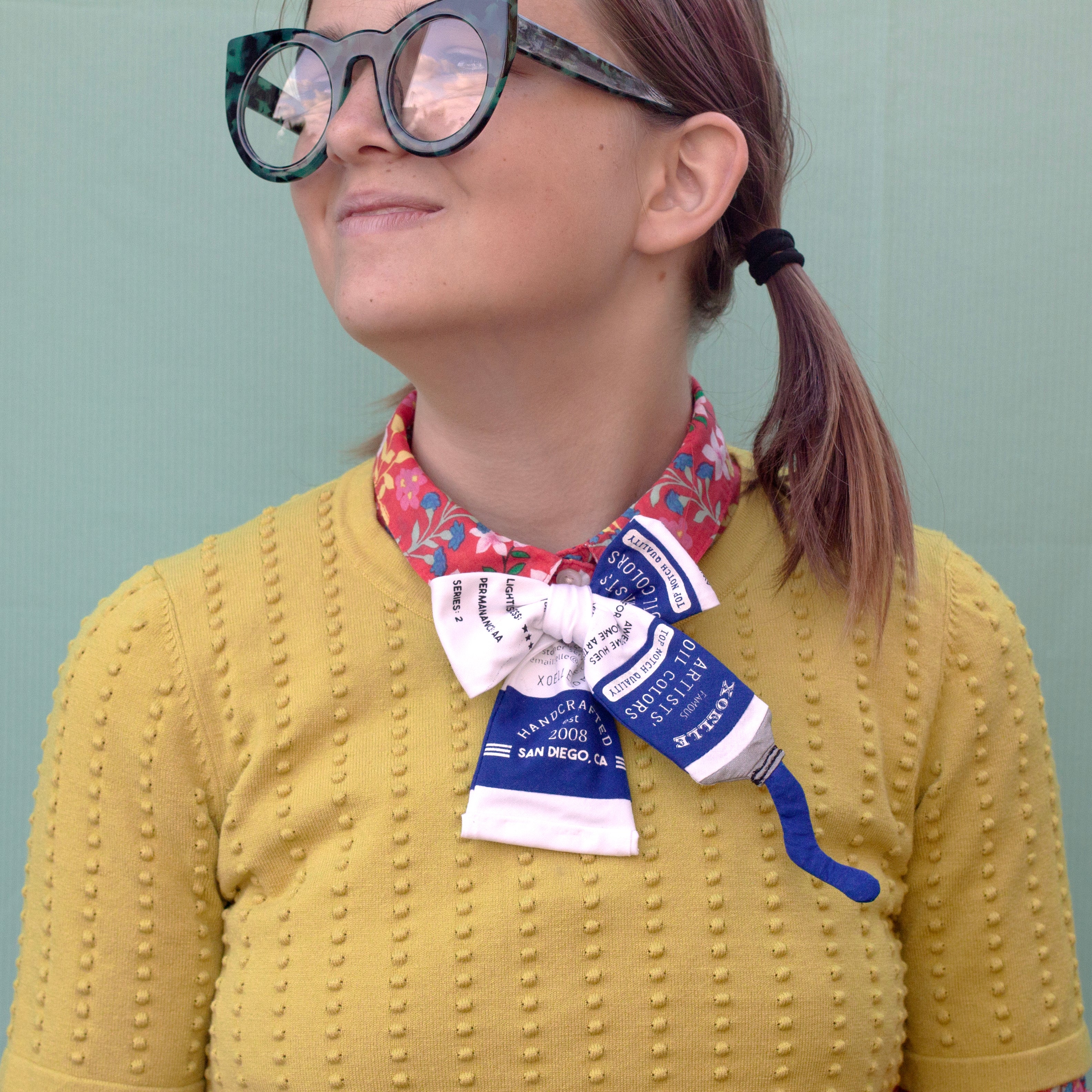 Paint tube bow tie!