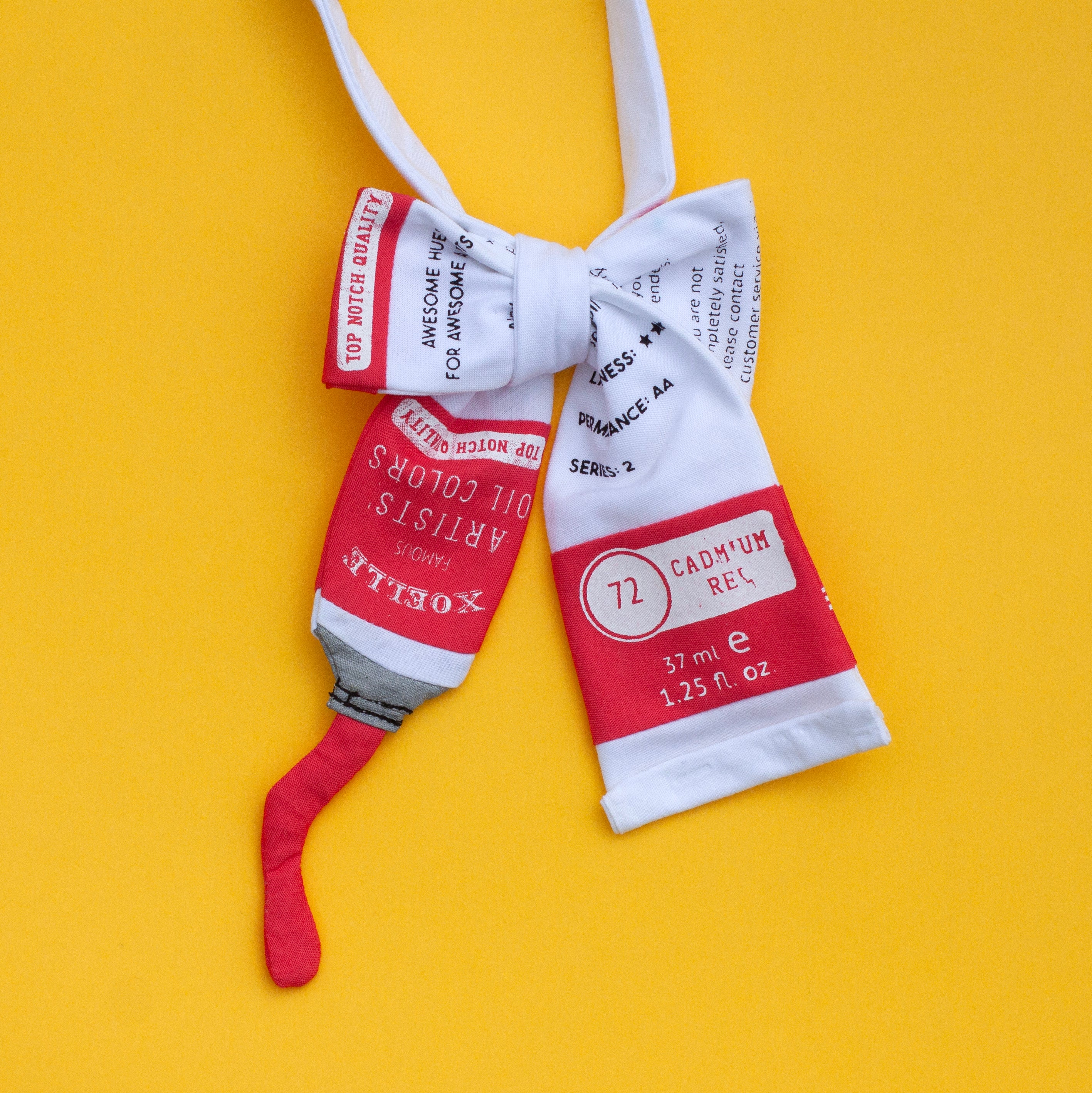Paint tube bow tie!
