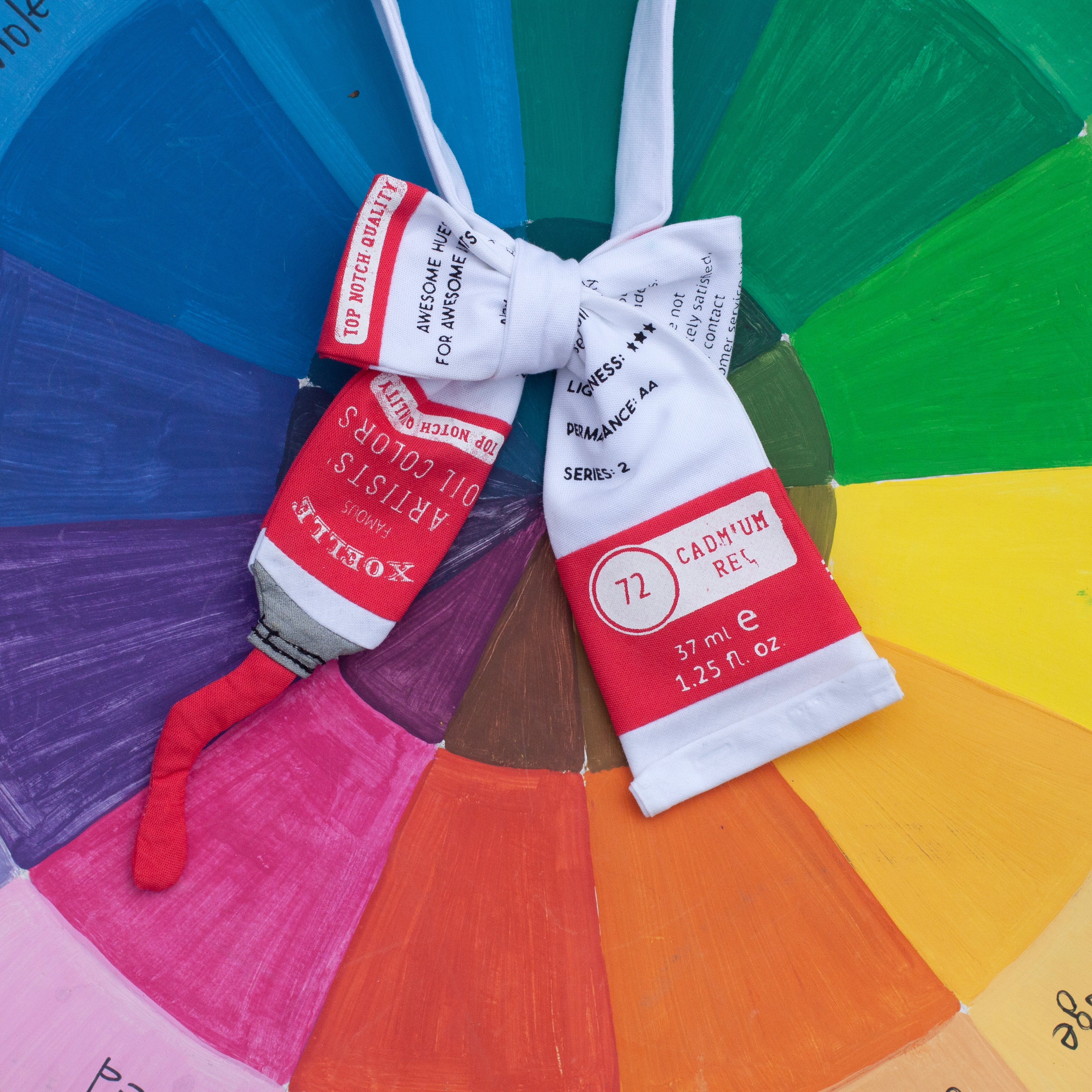 Paint tube bow tie!