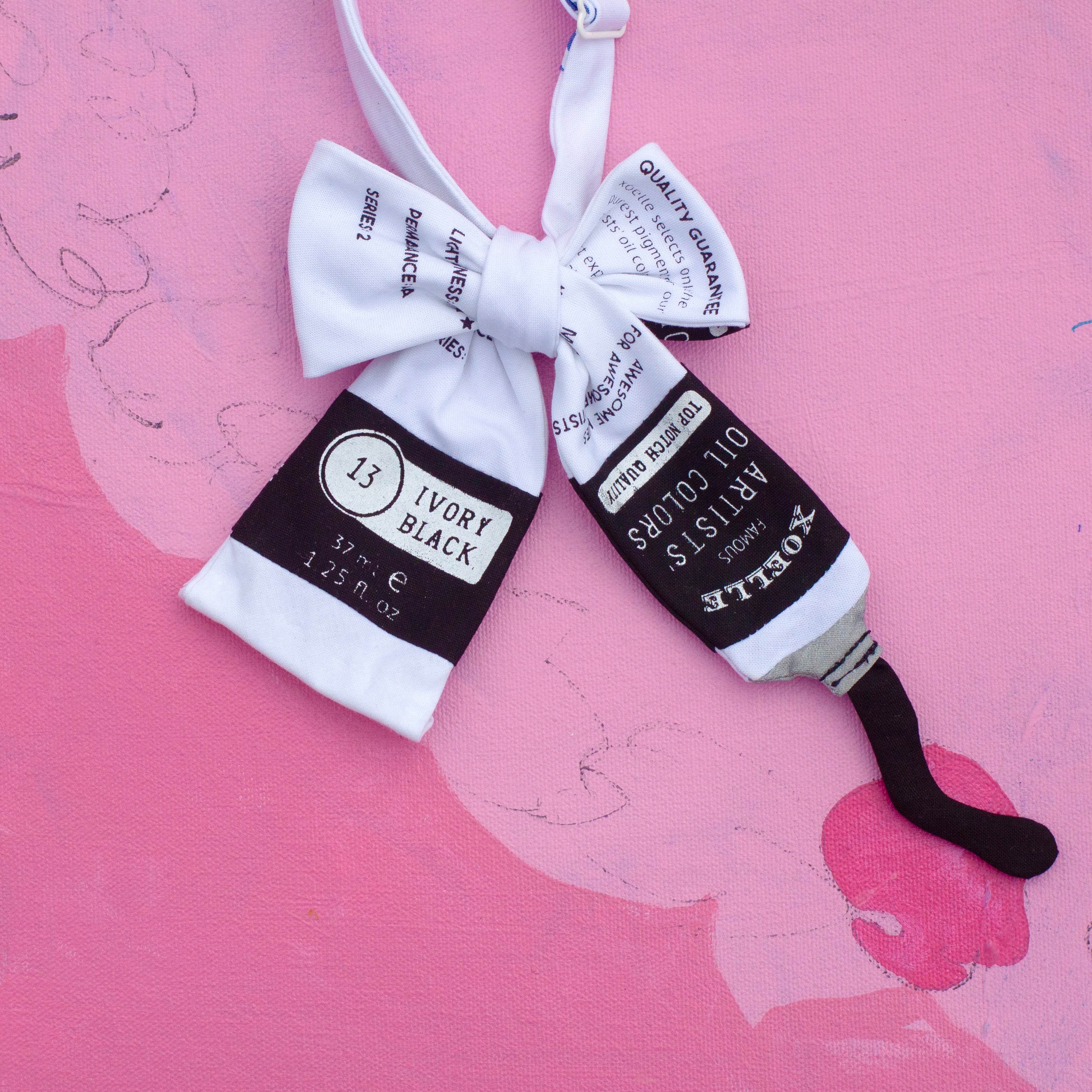 Paint tube bow tie!