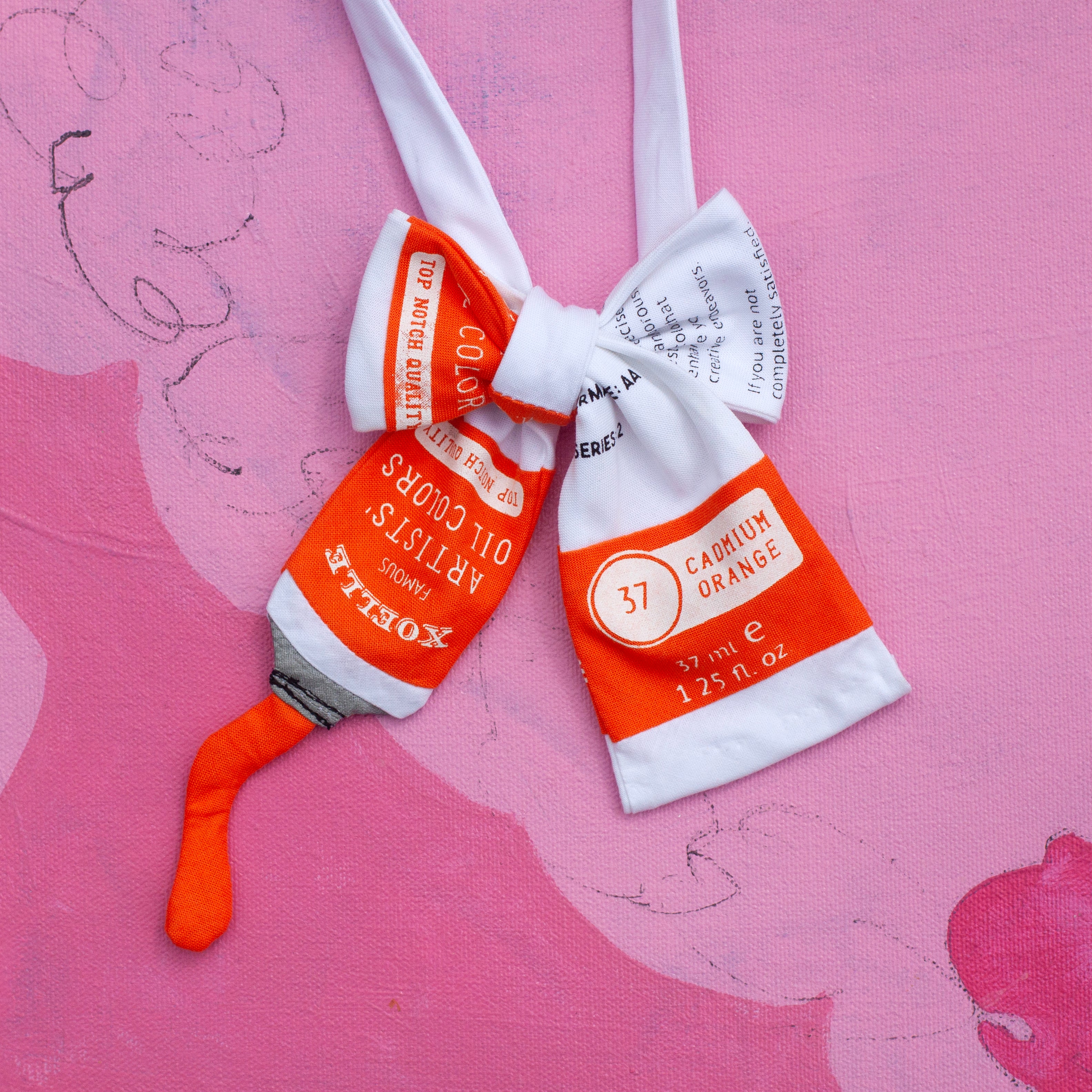 Paint tube bow tie!