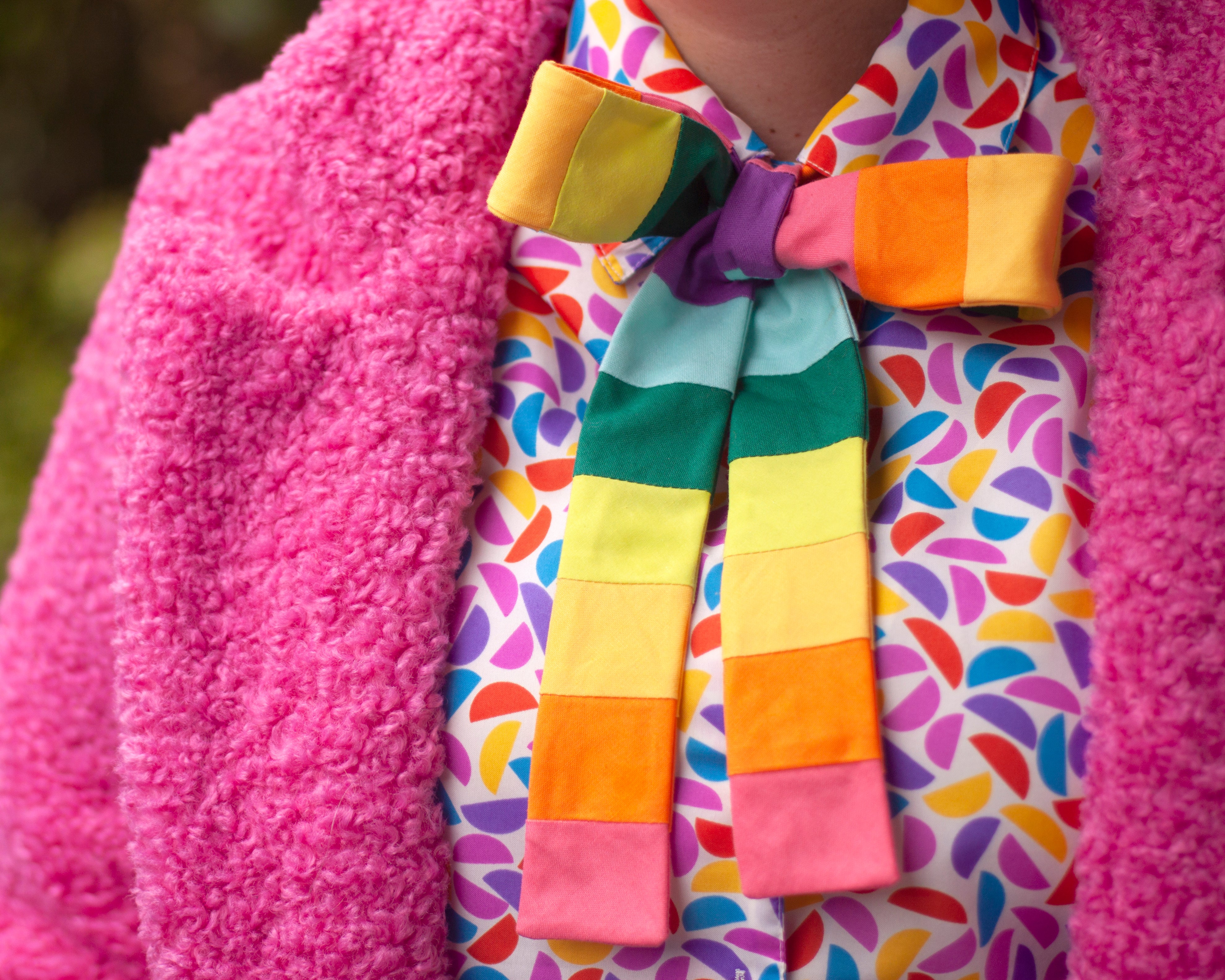 rainbow bow tie